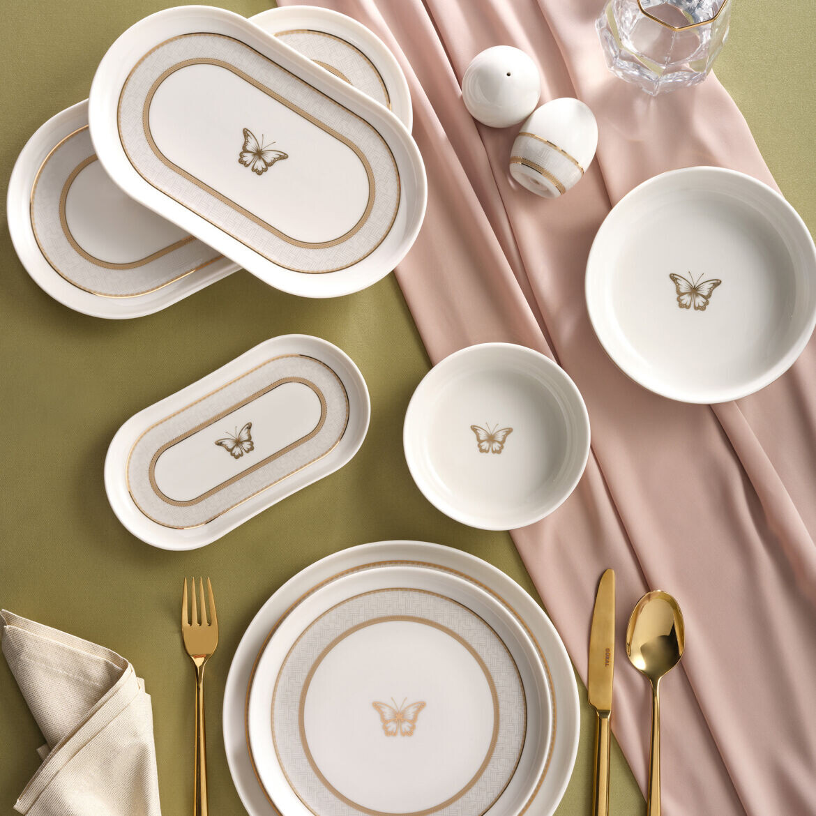 NESRİN 18 PARÇA 6 KİŞİLİK YEMEK TAKIMI 220