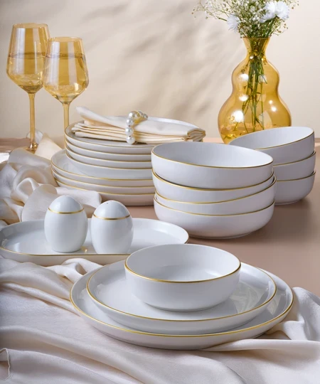 Bilbao 12 Parça 4 Kişilik Yemek Takımı Lacivert