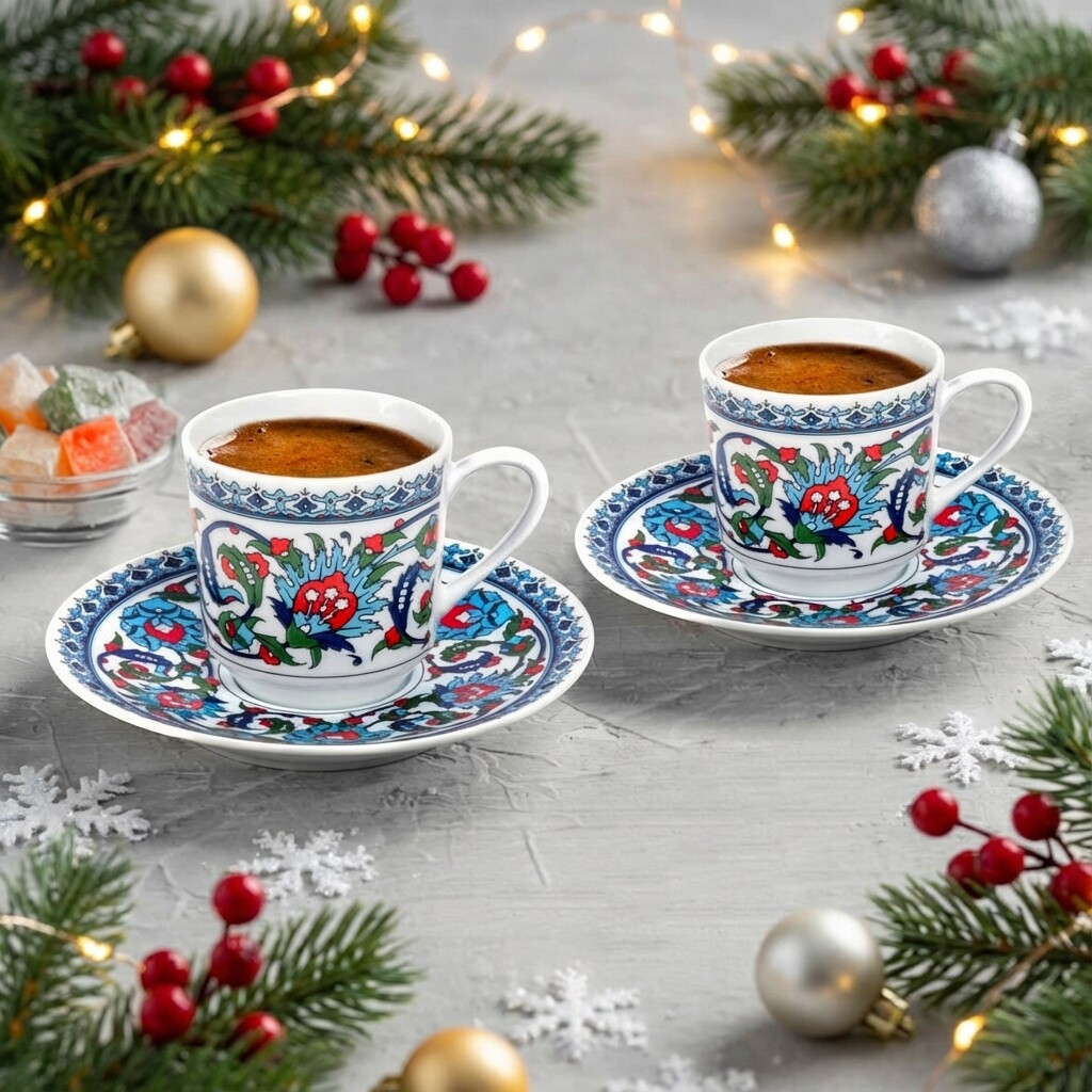 Gözde Double 4 Parça 2 Kişilik Kahve Fincan Takımı 60932