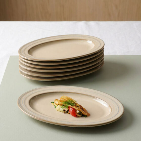 Güral 2 Adet 21 Cm Kayık Tabak Reaktif Agate Vr 969 - 6