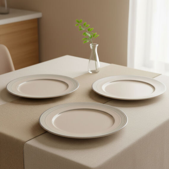 Güral 6 Adet 27 Cm Servis Tabağı Reaktif Agate Vr 969 - 3