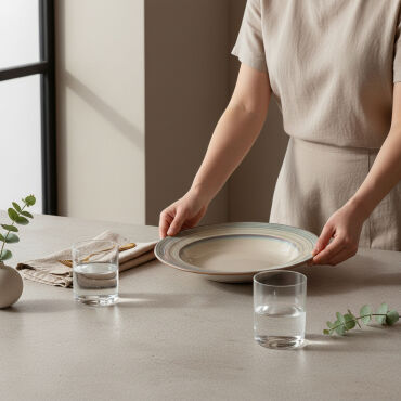 Güral 6 Adet 22 Cm Çukur Yemek Tabağı Reaktif Agate 969 - GÜRAL PORSELEN