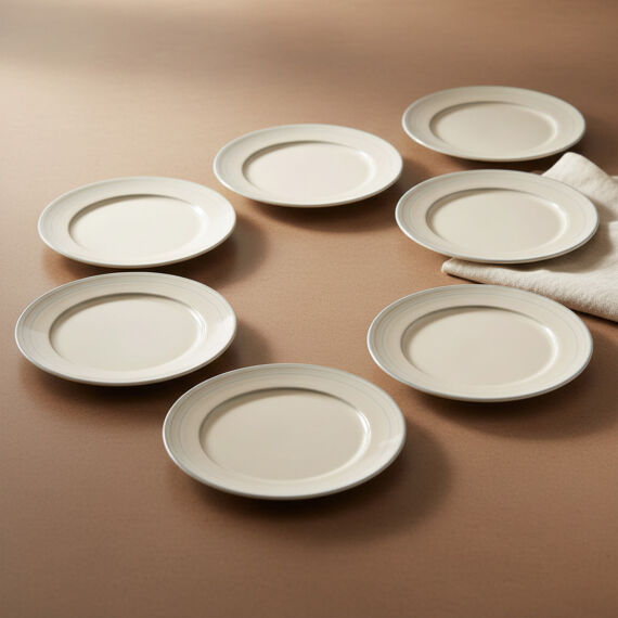 Güral 6 Adet 20 Cm Pasta Tabağı Reaktif Agate 969 - 6
