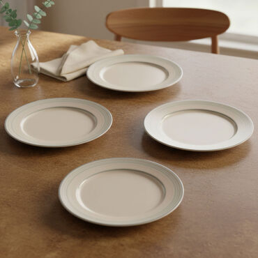 Güral 6 Adet 20 Cm Pasta Tabağı Reaktif Agate 969 - GÜRAL PORSELEN