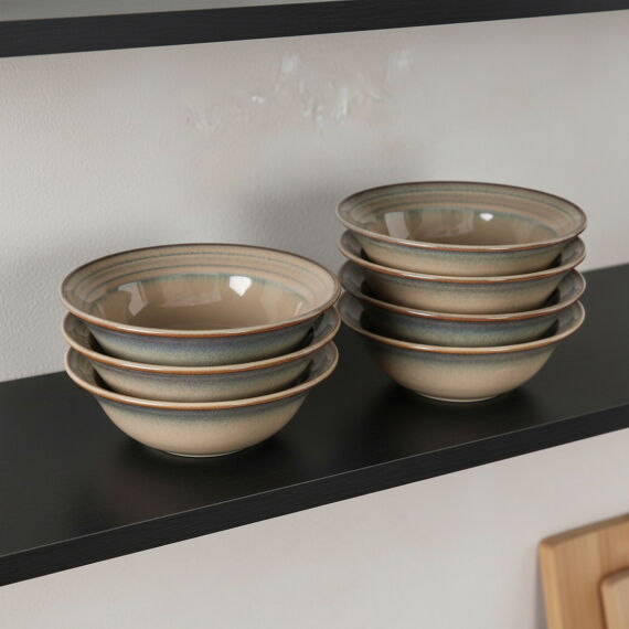 Güral 6 Adet 15 Cm Çorba Kasesi Reaktif Agate 969 - 1