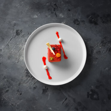 Bilbao 6 Parça 15 Cm Tatlı Tabağı -Beyaz - GÜRAL PORSELEN