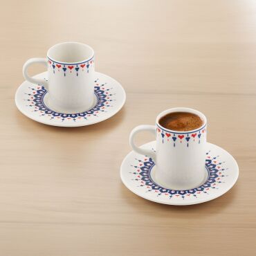 Camelia 4 Parça 2 Kişilik Kahve Fincan Takımı 5650 - GÜRAL PORSELEN