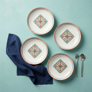 Camelia Rustik 4 Kişilik Çukur Tabak 3033 - GÜRAL PORSELEN