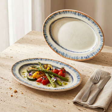 Delta Tide 2'li Kayık Tabak 24 Cm 64311 - GÜRAL PORSELEN