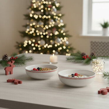 Ece 2'li Red Glow 20cm Kase 6830 - GÜRAL PORSELEN