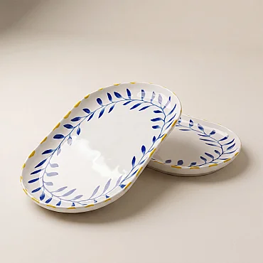 Bilbao Limon 2'li 25x15 cm Kayık Tabak Seti 63292 - GÜRAL PORSELEN