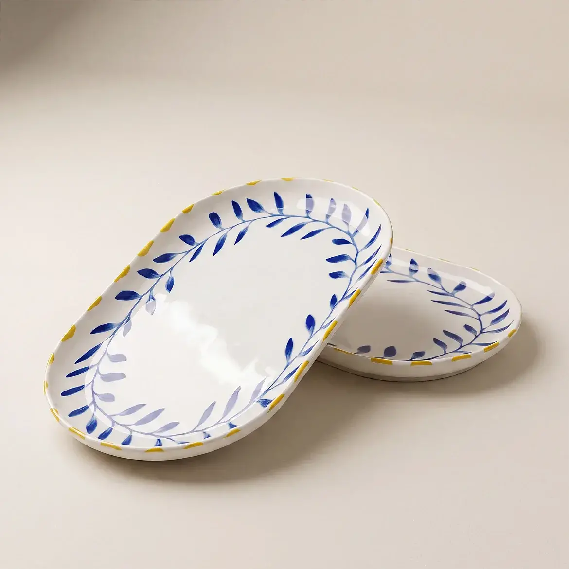 Bilbao Limon 2'li 25x15 cm Kayık Tabak Seti 63292