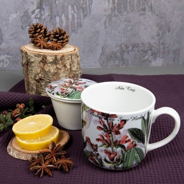 3 PARÇA SÜZGEÇLİ SÜZGEÇLİ BİTKİ ÇAYI BARDAĞI - 6245 - GÜRAL PORSELEN
