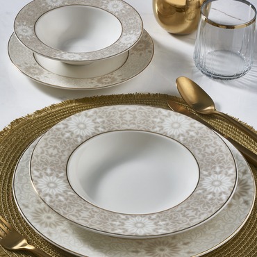 85 Parça Yuvarlak Bone Yemek Takımı - 6132 - GÜRAL PORSELEN (1)