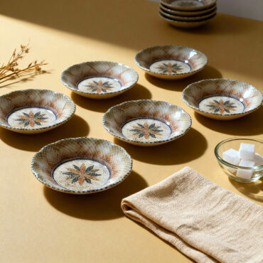 Acem 12 Parça 10 cm Çay Tabağı 3036 - GÜRAL PORSELEN