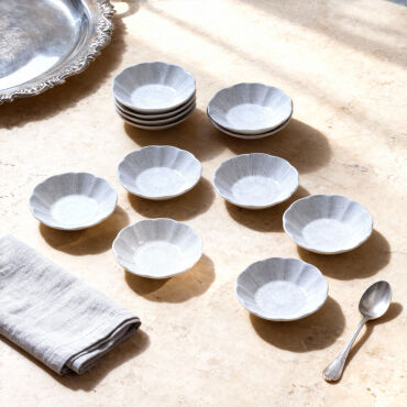 Acem 12 Parça 10 cm Çay Tabağı 1401 - GÜRAL PORSELEN