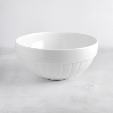 Açık Büfe Kabı 23 Cm Rölyefli Kase - GÜRAL PORSELEN