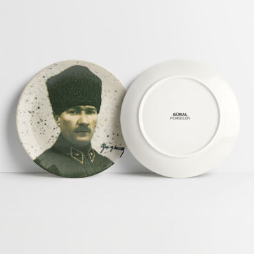 Ata 25 Cm Düz Tabak - 188111 - GÜRAL PORSELEN