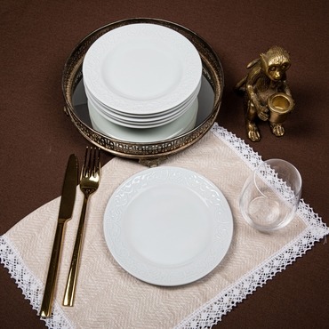 Bahar Dalı 6 Adet 16 Cm Tatlı Tabağı - GÜRAL PORSELEN