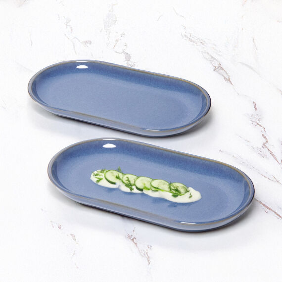 Bilbao 2 Adet 25x15 cm Kayık Tabak Marin 970 - 1