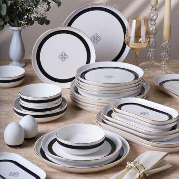 Bilbao 30 Parça 6 Kişilik Yemek Takımı 6598 - GÜRAL PORSELEN