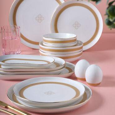 Bilbao 30 Parça 6 Kişilik Yemek Takımı 65982 - GÜRAL PORSELEN