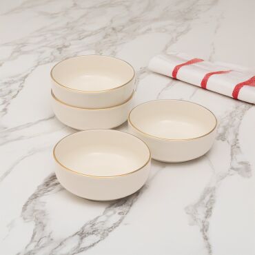 Bilbao 4 Parça 13 Cm Yeni Nesil Kase Altın Yaldız 20 - GÜRAL PORSELEN