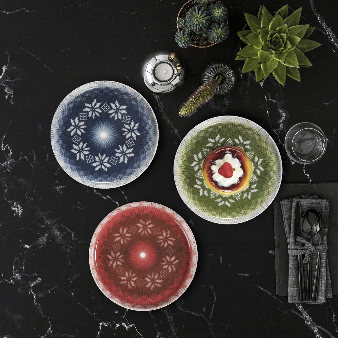 Bilbao 6 Parça 21 Cm Pasta Takımı 3100