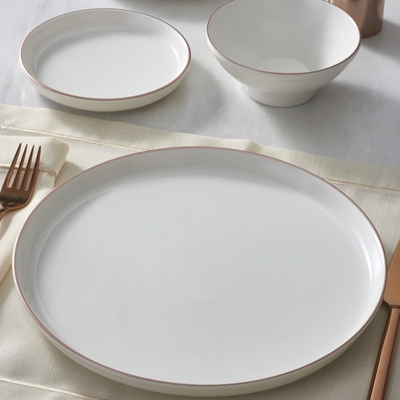Bilbao 8 Parça 2 Kişilik Bone Yemek Takımı - Copper Bakır - 2