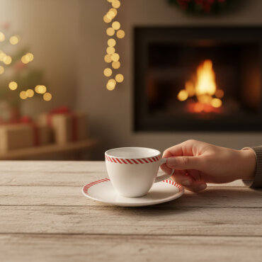 Bistro Red Glow Çay Takımı 6830 - GÜRAL PORSELEN