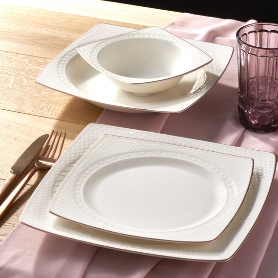 Bonenjoy 8 Parça 2 Kişilik Bone Yemek Takımı - Copper Bakır - 1