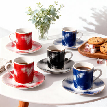 Camelia 12 Parça 6 Kişilik Kahve Fincan Takımı 62421 - GÜRAL PORSELEN (1)