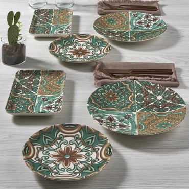 Camelia 18 Parça 6 Kişilik Bone Kahvaltı Takımı - 21882 - GÜRAL PORSELEN