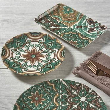 Camelia 18 Parça 6 Kişilik Bone Kahvaltı Takımı - 21882 - GÜRAL PORSELEN (1)