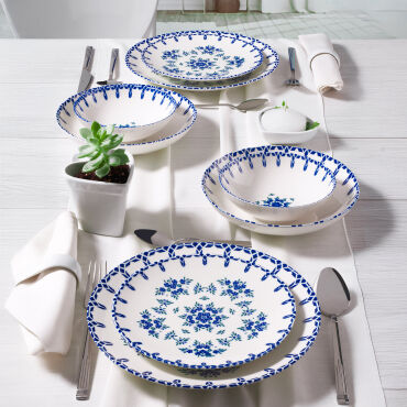 CAMELİA 24 PARÇA 6 KİŞİLİK YEMEK TAKIMI 1654 - GÜRAL PORSELEN