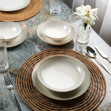 Camelia 24 Parça 6 Kişilik Yemek Takımı 39632 - GÜRAL PORSELEN