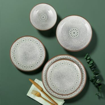 Camelia 24 Parça 6 Kişilik Yemek Takımı 39642 - GÜRAL PORSELEN