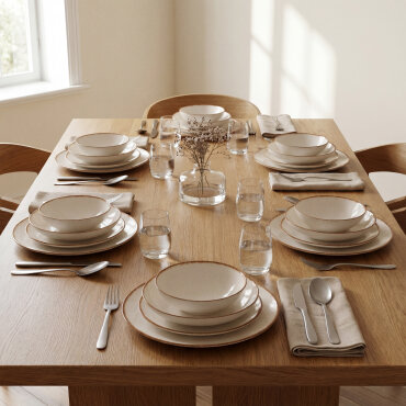 Camelia 24 Parça 6 Kişilik Yemek Takımı 58kh - GÜRAL PORSELEN