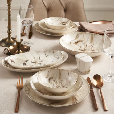 Camelia 26 Parça 6 Kişilik Yemek Takımı 28192 - GÜRAL PORSELEN