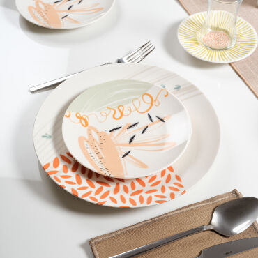 Camelia 30 Parça 6 Kişilik Kahvaltı Takımı 3554 - GÜRAL PORSELEN