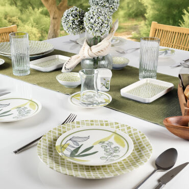 Camelia 30 Parça 6 Kişilik Kahvaltı Takımı 3555 - GÜRAL PORSELEN