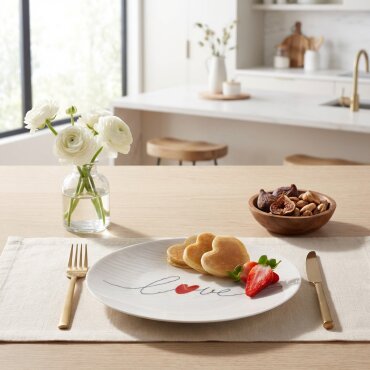 Camelia 4 Parça 25 Cm Servis Tabağı 25071 - GÜRAL PORSELEN