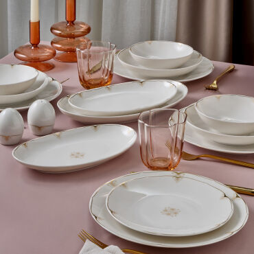 Camelia 54 Parça 12 Kişilik Yemek Takımı 6710 - GÜRAL PORSELEN