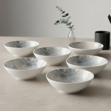 Camelia 6 Parça 15 Cm Bone Kase Takımı - 50 - GÜRAL PORSELEN