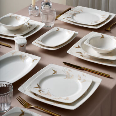 Caroline 54 Parça 12 Kişilik Yemek Takımı 6713 - GÜRAL PORSELEN