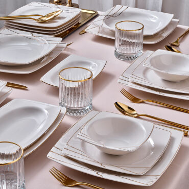 Caroline 54 Parça 12 Kişilik Yemek Takımı 6729 - GÜRAL PORSELEN