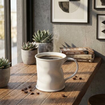 Crinkly Mug Bardak - GÜRAL PORSELEN (1)