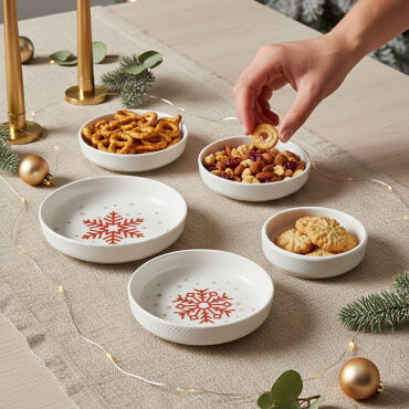 Diyar 3 Parça Bone Çerezlik - Kartanesi - GÜRAL PORSELEN