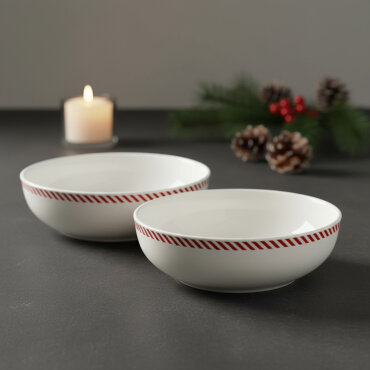 Ece 2'li Red Glow 18 cm Kase 6830 - GÜRAL PORSELEN