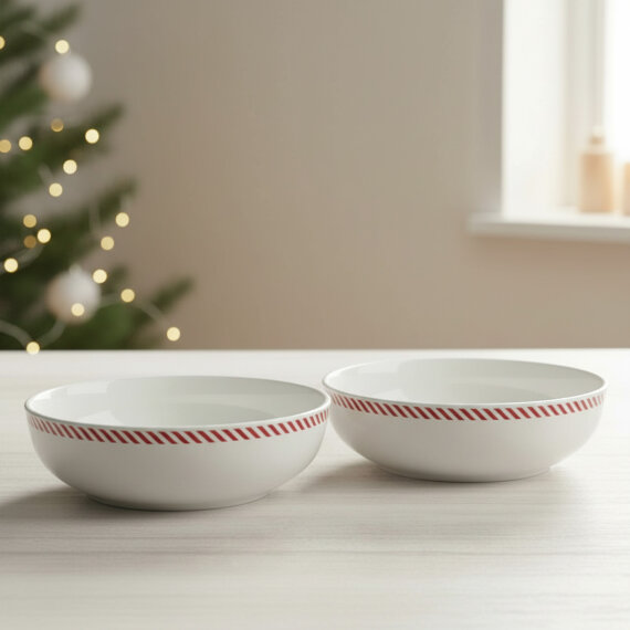 Ece 2'li Çizgili 18 cm Kase 6830 - 4